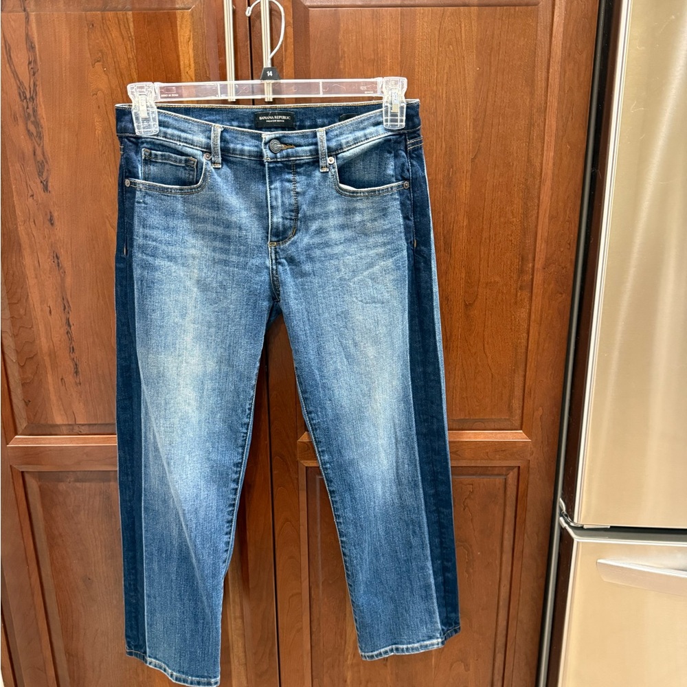 Banana Republic Women’s Blue Jeans Girlfriend Crop 28